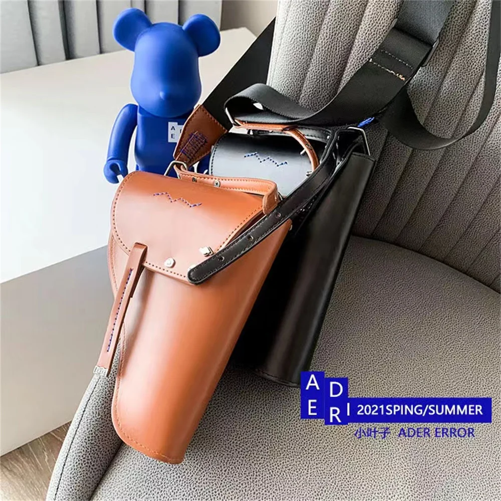 ADER ERROR High Quality 1:1 Retro Waist Bag Diagonal Shoulder Bag Men And Women Wild Leather Bag Fashion Small Square Bag