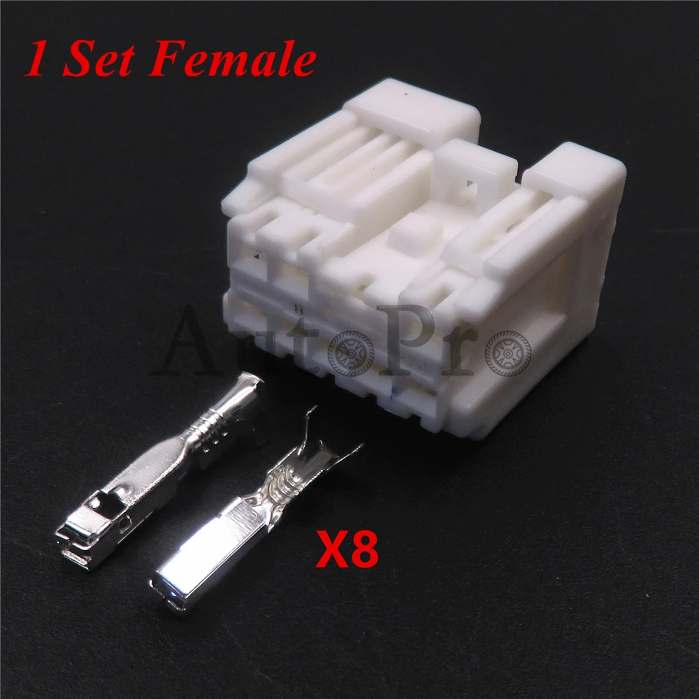 

Автомобильный оконный выключатель с 8 отверстиями 6098-6949 6098-6974 1674110-1, белый проводной кабельный разъем, Автомобильный штекер, гнездовой разъем для Nissan, 1 комплект