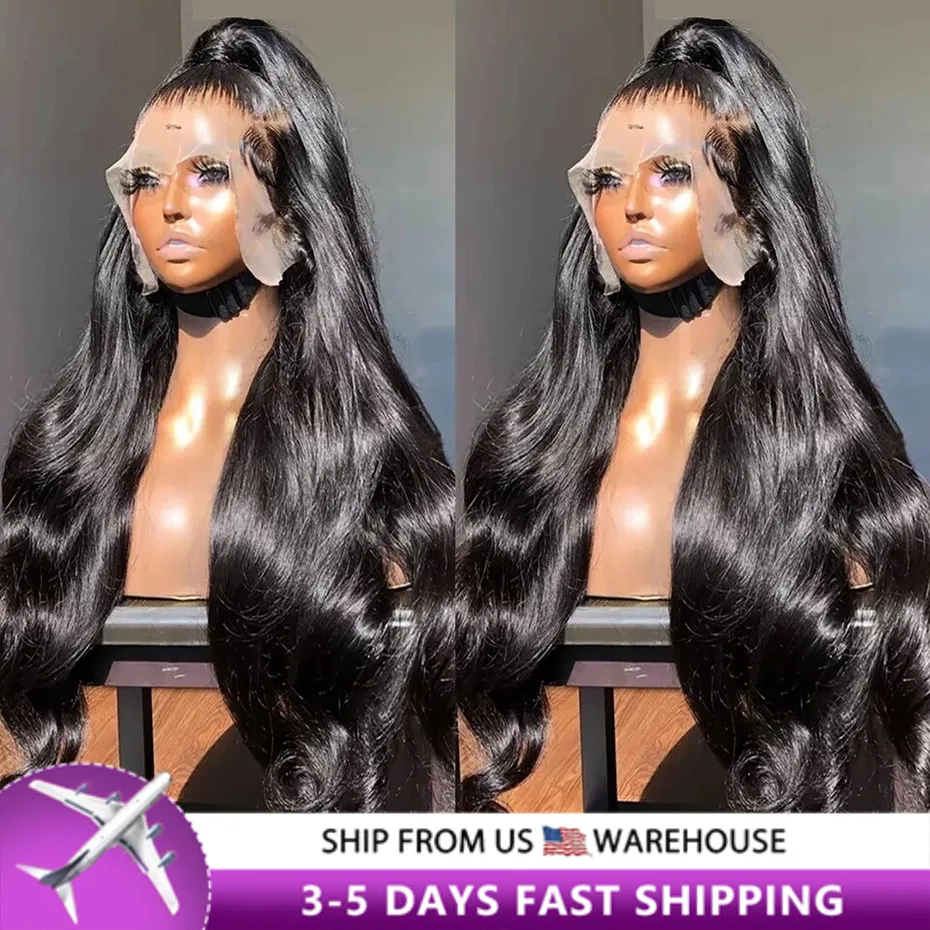 

Парик женский из натуральных волос с прозрачной кружевной передней частью, 13x4