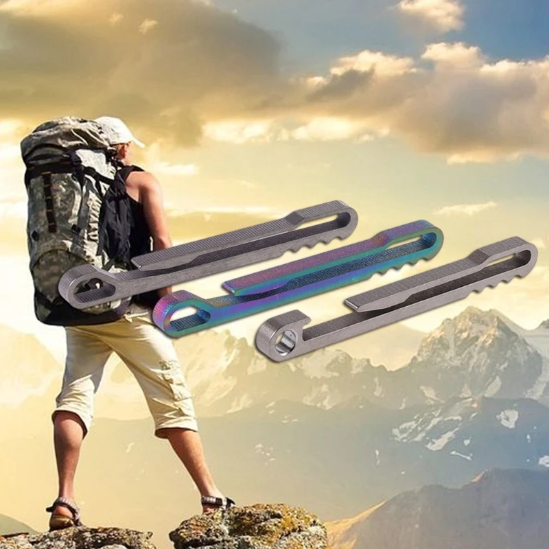 

Для титанового сплава, кольцо для ключей, зажим для ремня, быстросъемный брелок, подвесная Пряжка Cor