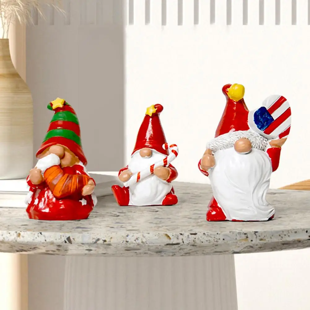 

Декоративный Санта-Клаус, креативный яркий цвет, праздничное украшение, ремесла, Реалистичная кукла Санта-Клаус, скульптура на Рождество