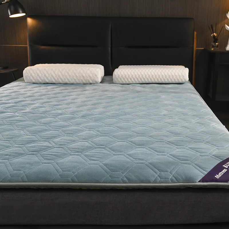 Двухместная одноместная Флисовая теплая зимняя кровать VESCOVO 90*200 120*200 150*200 180*200 |