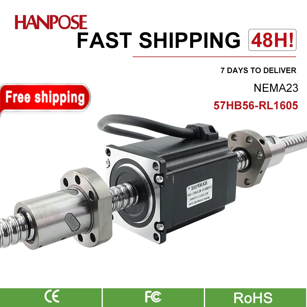 nema 23 57HB56-RL1605 Шаговый двигатель с положительными и отрицательными зубьями 2 8 А 126