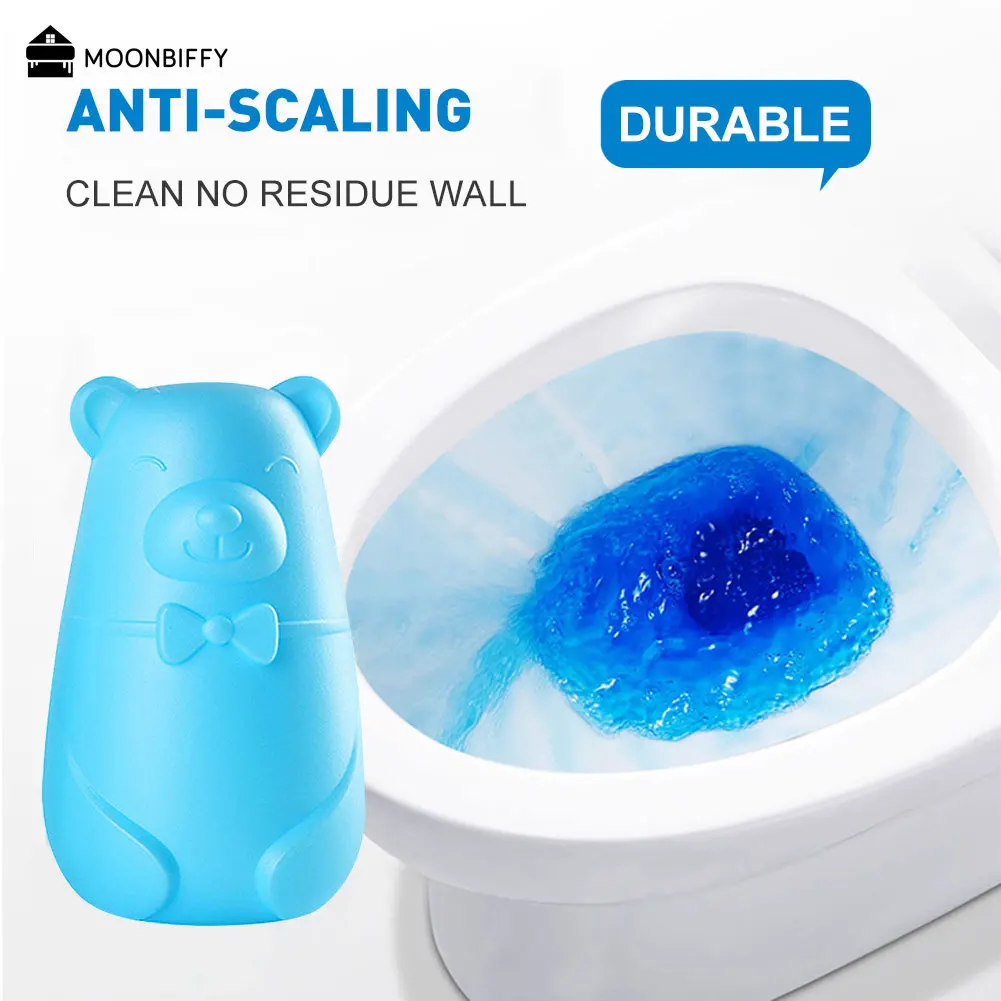 

Cute Bear синие пузыри, для унитаза очиститель, дезодорант, унитаз, волшебная автоматическая промывка, 90 дней использования, очистка грязи