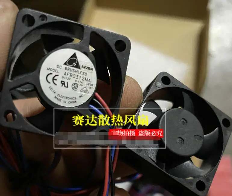

Delta Electronics AFB0312MA DC 12V 0.11A 30x30x10mm 3-Wire Server Cooling Fan
