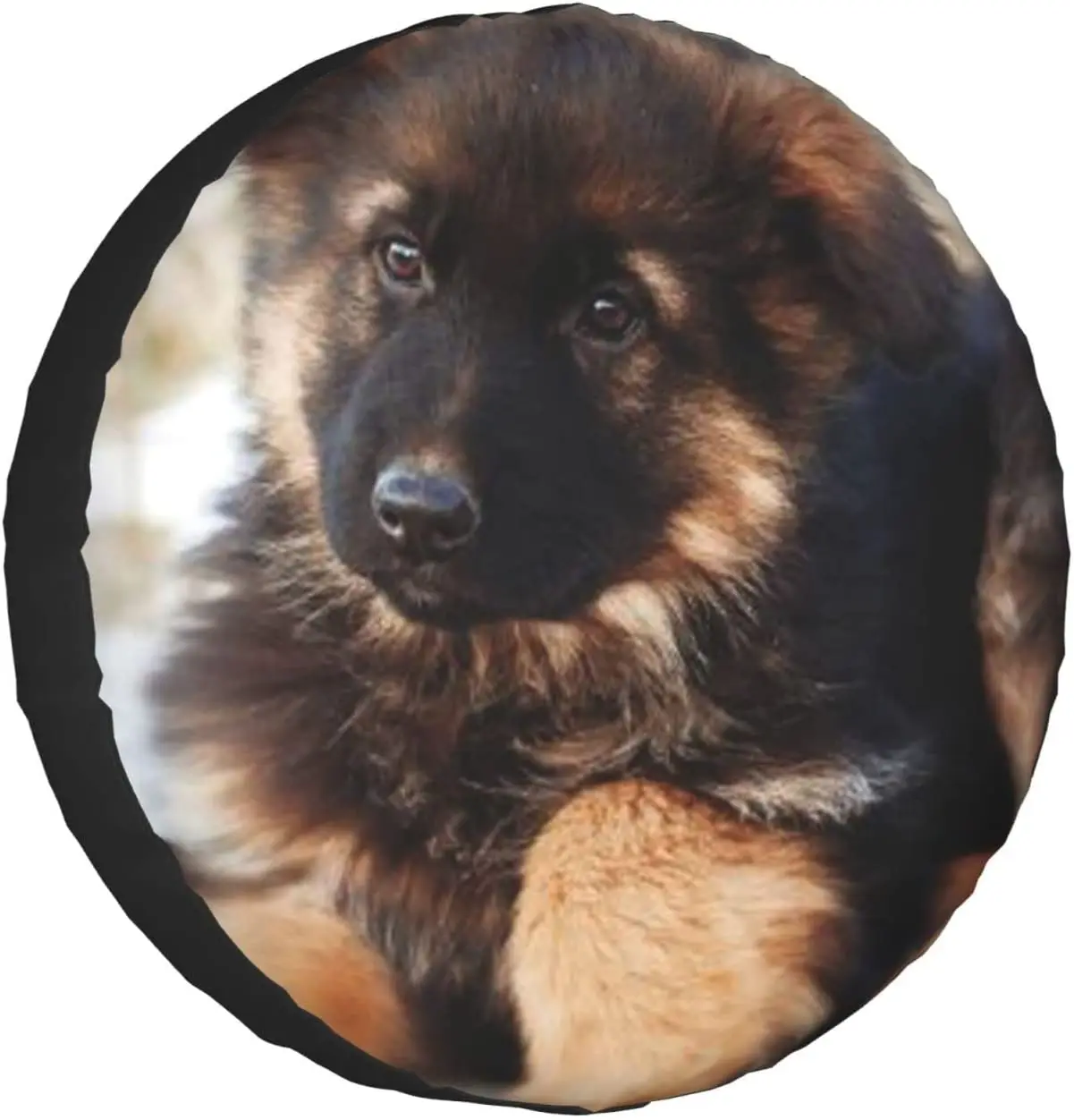 

German Shepherd Puppy Printed Spare Tire Cover Waterproof Tire Wheel Protector for Car Truck SUV Camper Trailer Rv 14"-17"