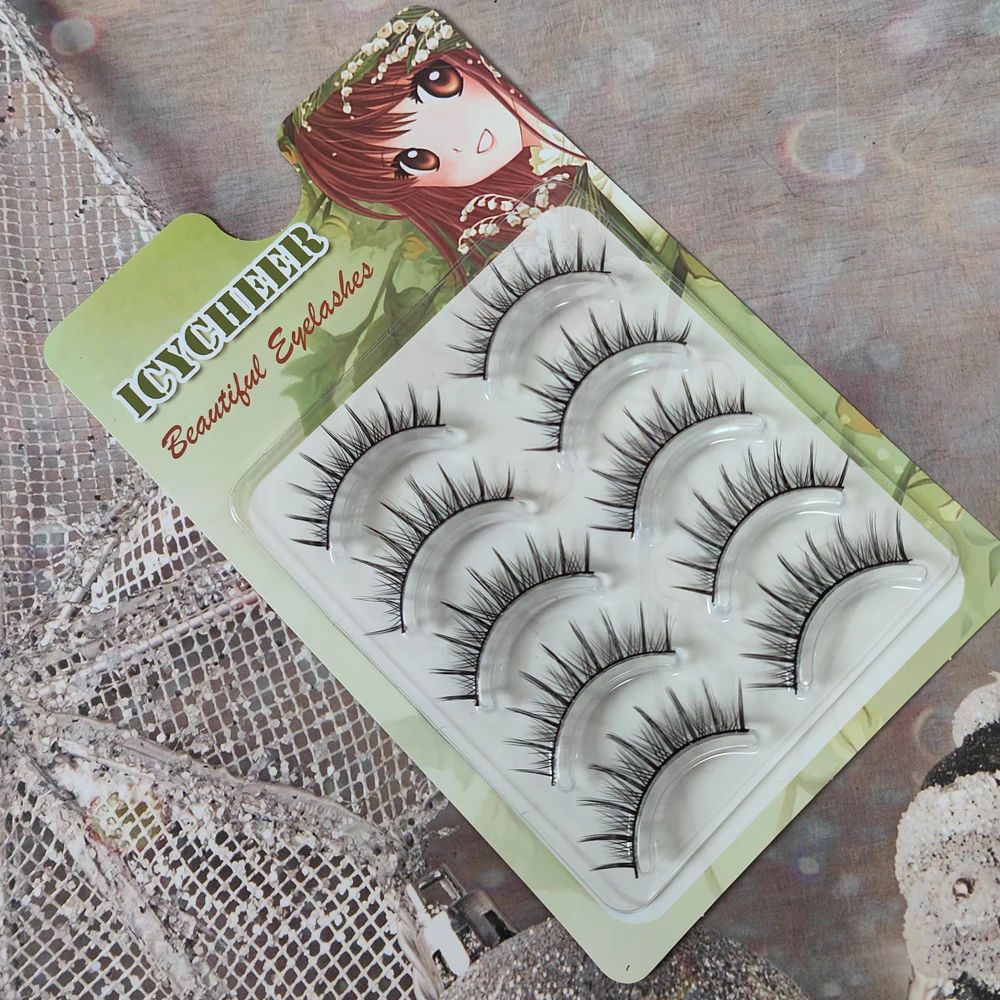 5 пар натуральные ресницы ручной работы