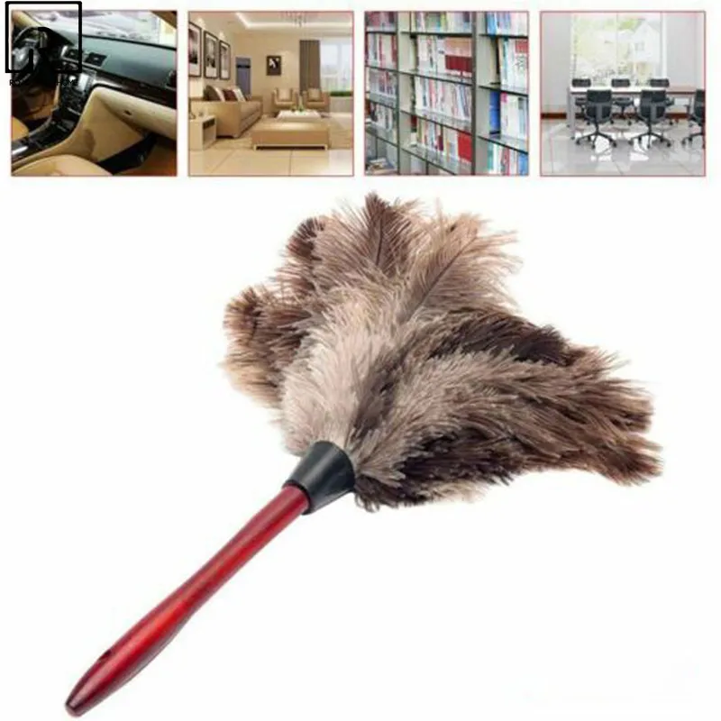 

Пылесос с натуральными перьями, деревянная ручка для уборки меха и пыли, портативный прибор для уборки дома и автомобиля, мебели