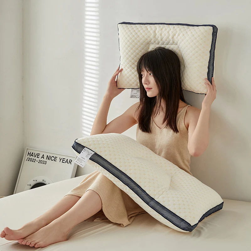 

Memory Orthopedic cotton Pillow 48x74cm Slow Rebound Soft Memory Slepping Pillows Ergonomics Shaped Relax The Cervical For Adult