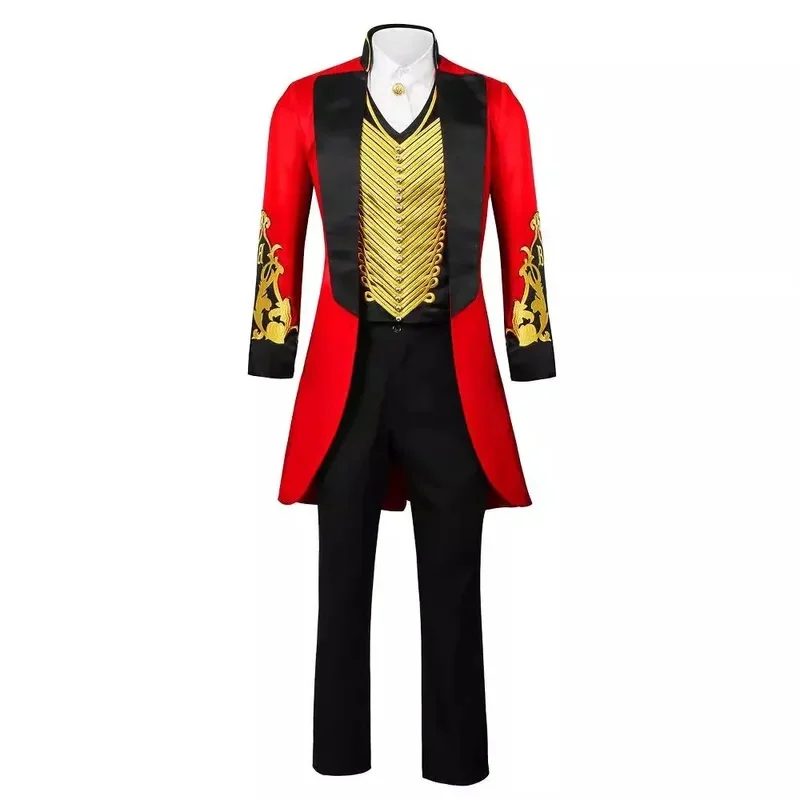 Фото ❤️ Косплей ❤️ Мужская футболка The Greatest Showman P.T. Костюм для косплея Барнума: жилет, пиджак, рубашка, брюки, комплект для Хэллоуина и карнавала ❤️ №5
