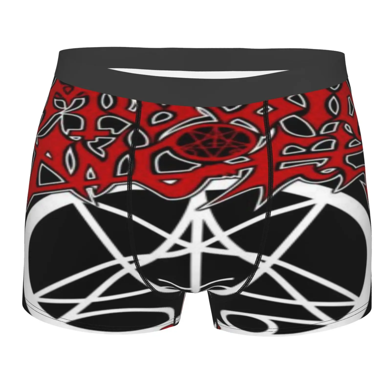 

Мужские трусы-боксеры с карманами Morbid Angel, зеленые длинные шорты из полиэстера, сексуальное нижнее белье для мужчин, 2173