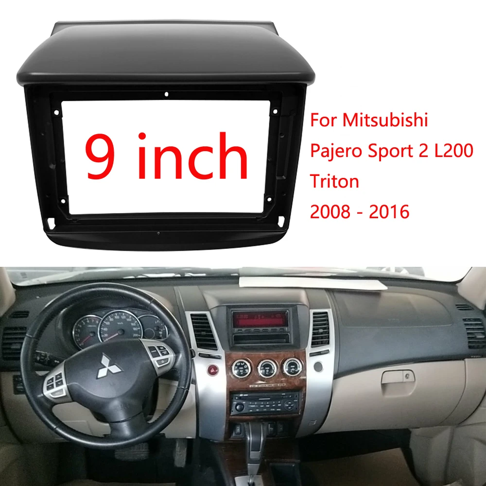 

Автомобильный радиоприемник BYNCG 9 дюймов, рамка для Mitsubishi Pajero Sport 2 L200 Triton 2008-2016, комплект для крепления приборной панели 2 din