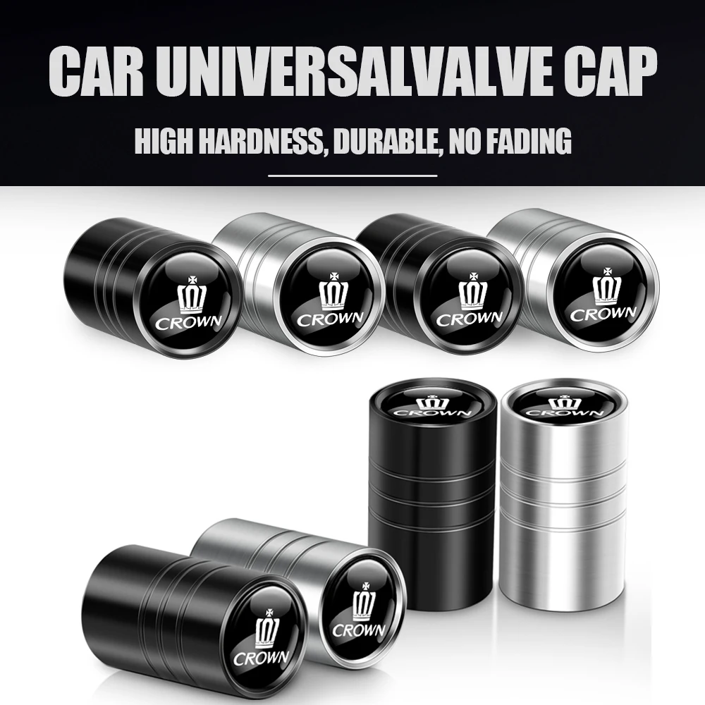 

Car Styling Wheel Tire Valve Caps Cover Dust-proof Accessories for TOYOTA C-HR RAV4 Yaris Camry Land Cruiser Avalon