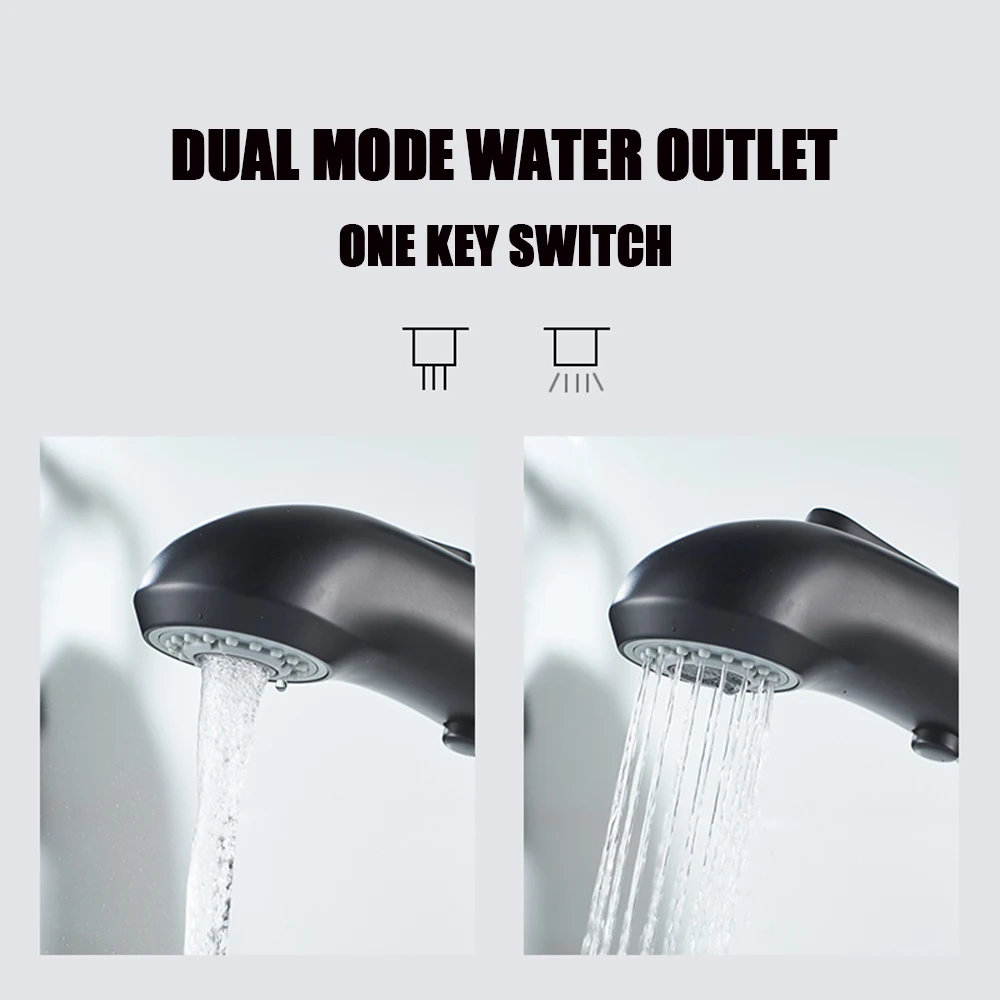 Onyzpily черный выдвижной смеситель для раковины с одной ручкой керамическая