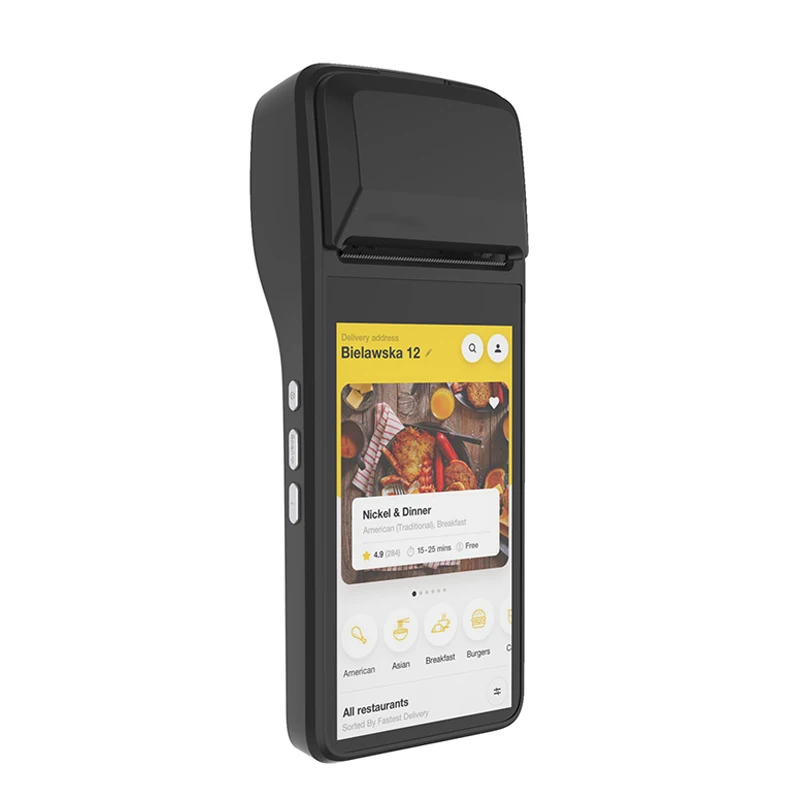 

Handheld Wifi Bluetooth POS Payment Terminal Touch Screen Android Register Receipt Printer