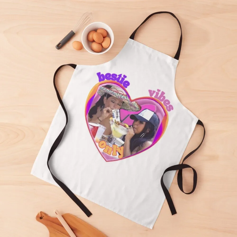 Фартук Bestie Vibes Only - Snooki и Jwoww для дома кухни Мужской фартук барбекю в японском стиле