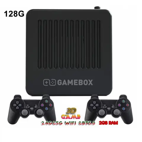 Горячая G11 GAMEBOX двойная система Android 10000 + Ретро видео игровые приставки HD ТВ игровой плеер беспроводные контроллеры для PSP аркадные игры