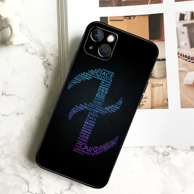 Чехол для телефона «Ангельские руны: Охотники за тенями» для iPhone 17, 16, 14, 13, 12, 11, 15 Pro Max Plus, 12, 13 Mini, 16e, 17 Air Cover Coque (art.: 3920db742eb50) - 3920db742eb50