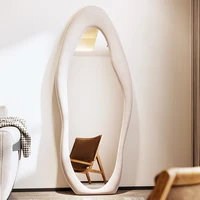 White Wall Mirror Bathroom Irregular Design Round Wall Mirror Hallway Aesthetic Espejos De Pared Para Dormitorio Nordic Decor