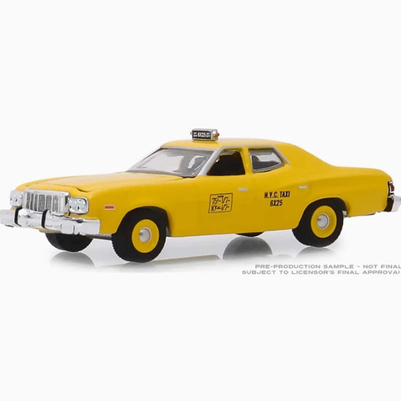Greenlight 1:64 1975 Ford Torino Taxi имитация модели автомобиля из сплава коллекция украшение