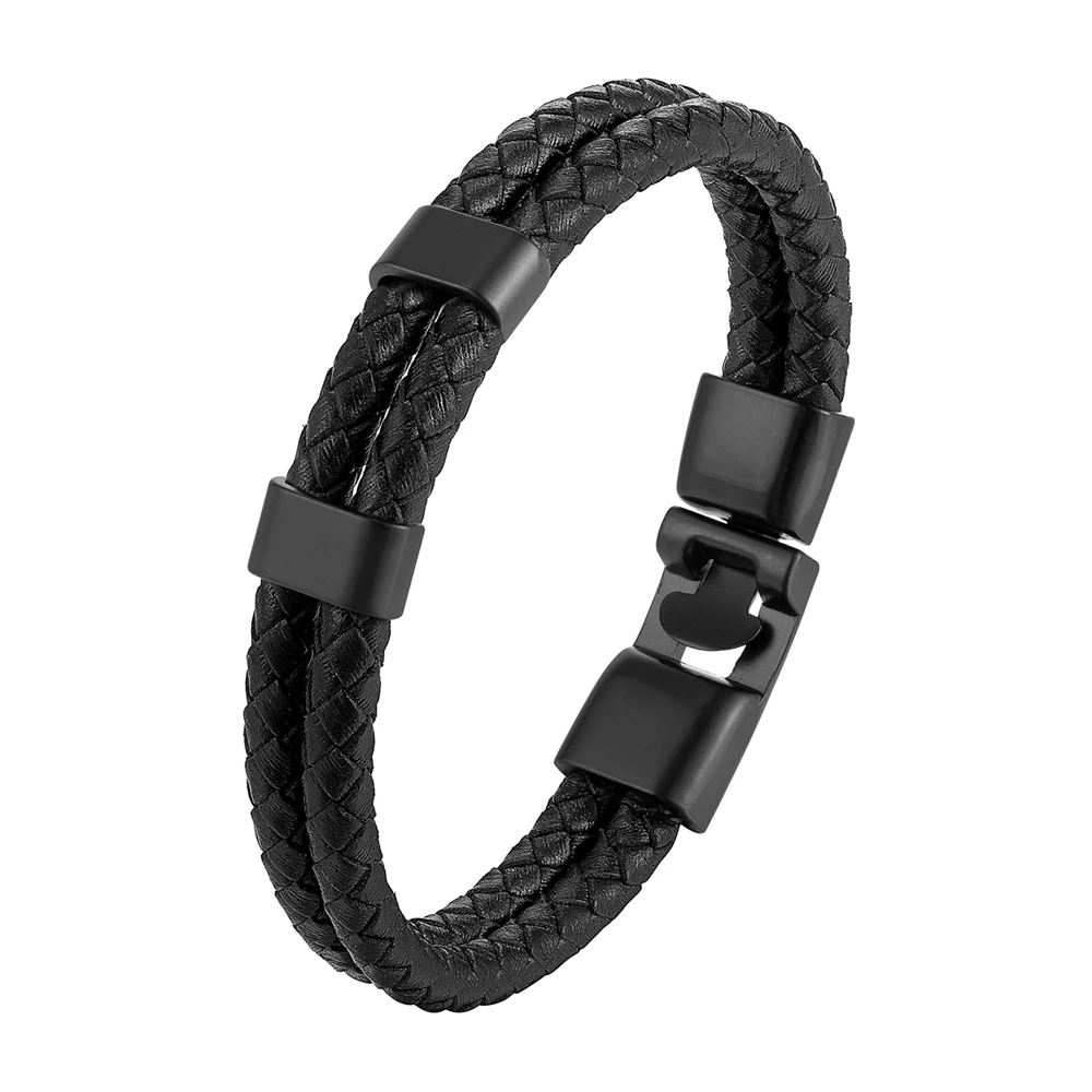 Модный высококачественный мужской кожаный браслет Винтажный Браслет-манжета