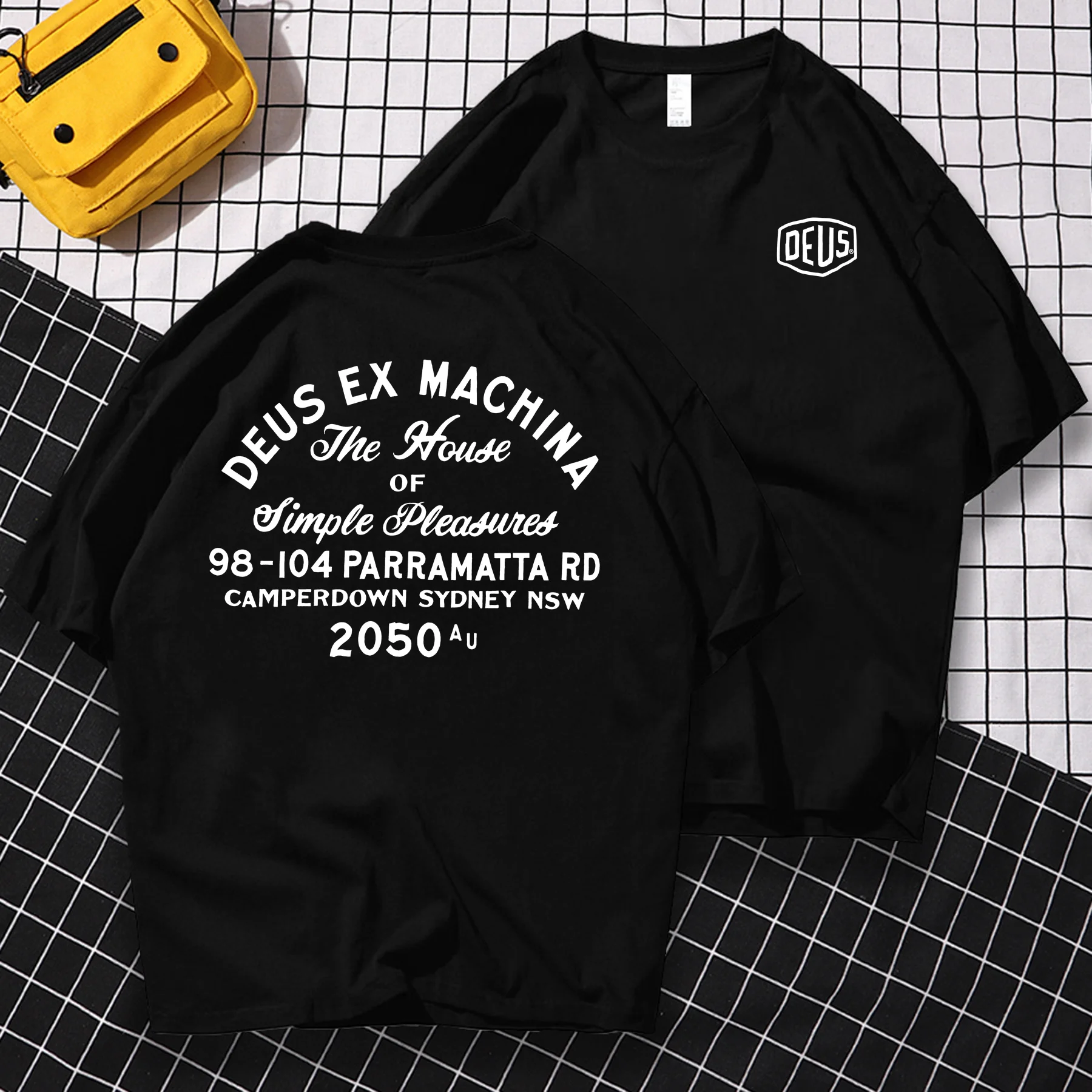 

Vintage Men Casual Summer Unique Hip Hop Oversized Deus-ex-machina T-shirt Male T-shirt Graphic Tees Short Sleeve Tops S-3XL