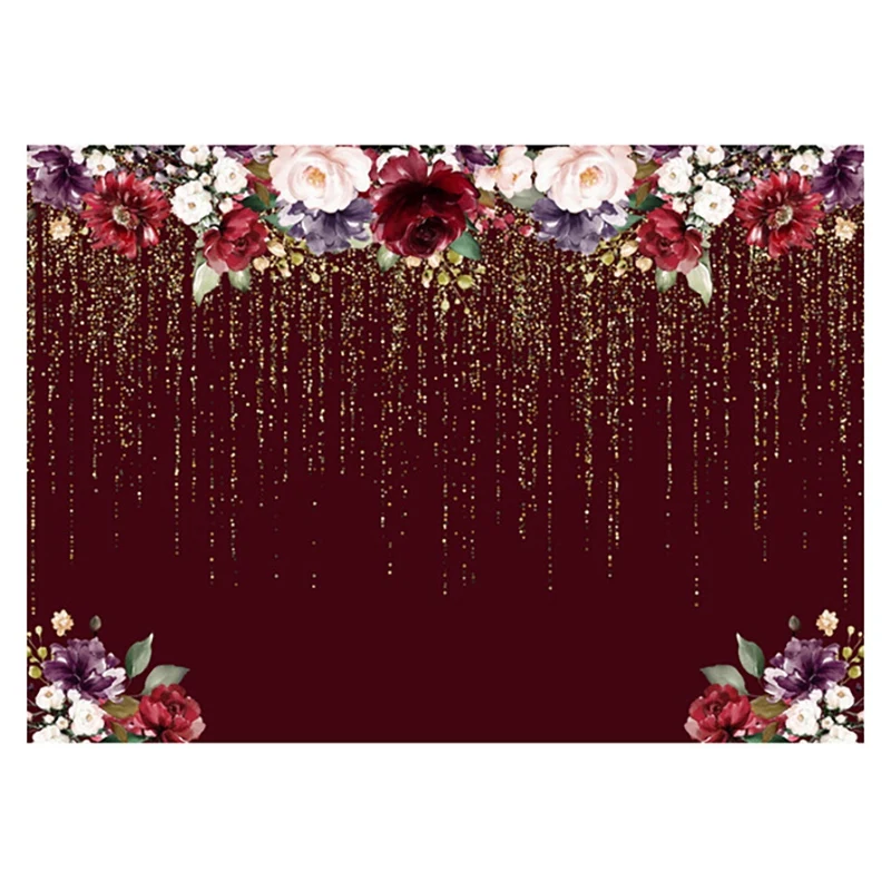 

W1137 фотография фон цветок фон день рождения ребенка душ декор для фотостудии