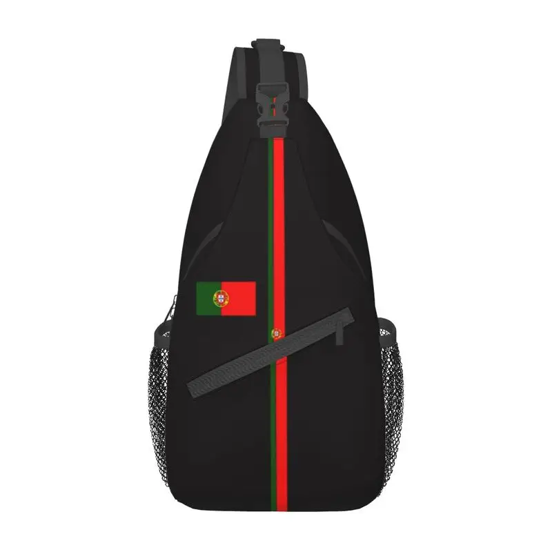 

Нагрудная Сумка-слинг с португальским флагом, индивидуальный рюкзак кросс-боди с португальским гордочным плечом для мужчин, Повседневная сумка для велоспорта, кемпинга