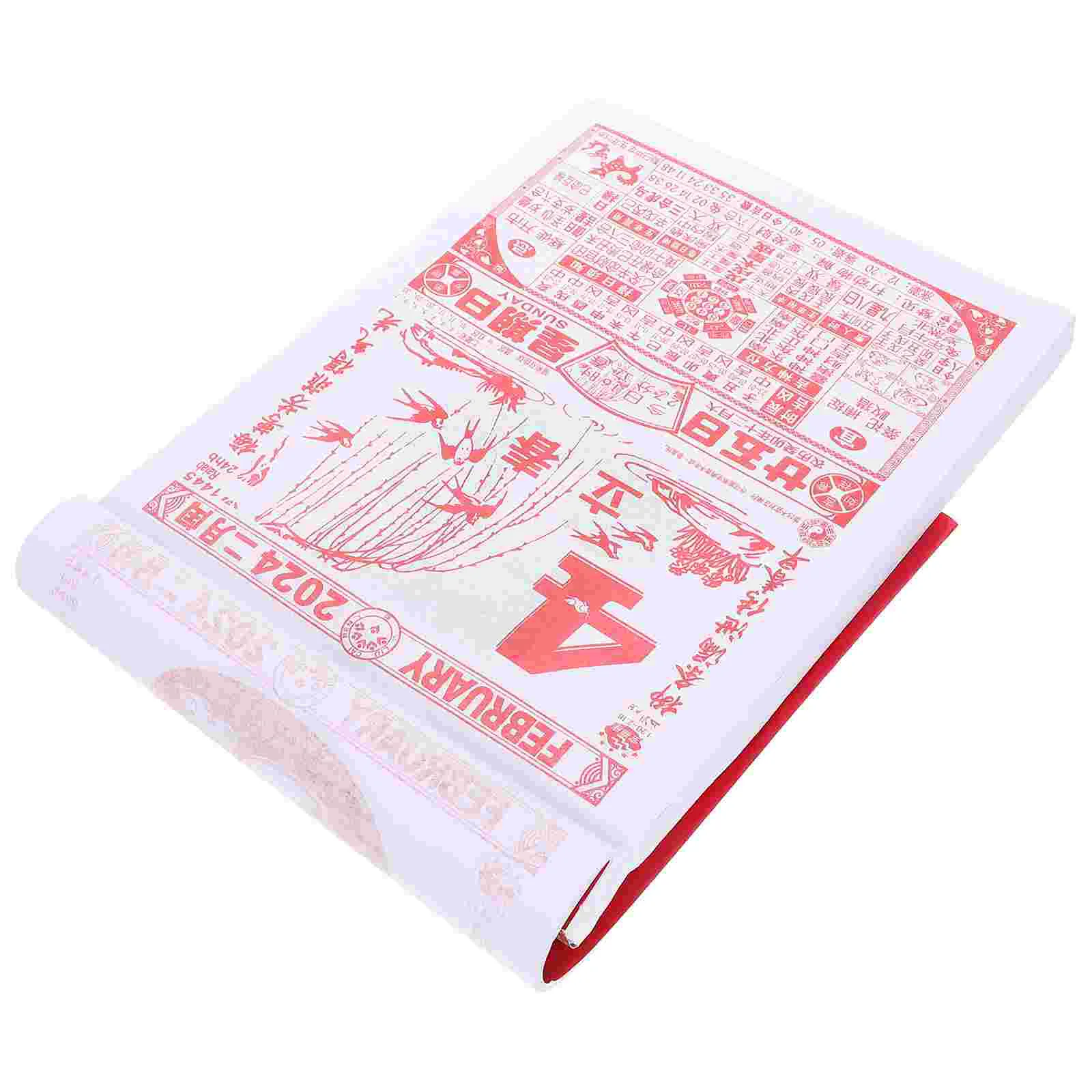 

Традиционный подвесной календарь, домашняя Настенная Декорация в китайском стиле, новый год 2024