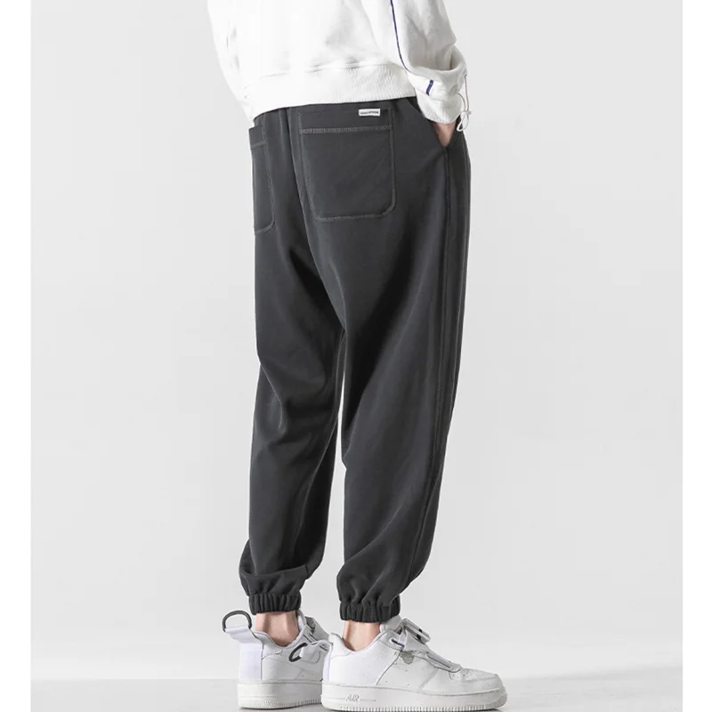 Streetwear Men 2022 New Pattern Loose Recreational Versatile Sweatpants Comfortable Black Casual Pants Autumn and Winter Female