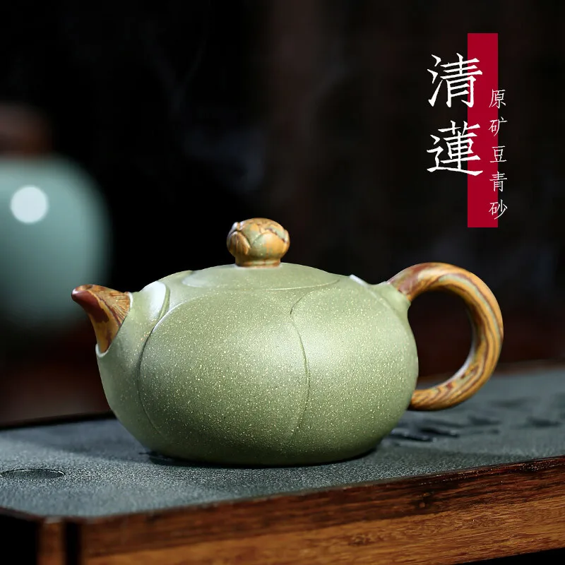 

[Changtao] Yixing фиолетовый песок чайный набор известный Li Xiaolu чистый ручной работы сырой руды зеленые бобы песок Qinglian 360cc