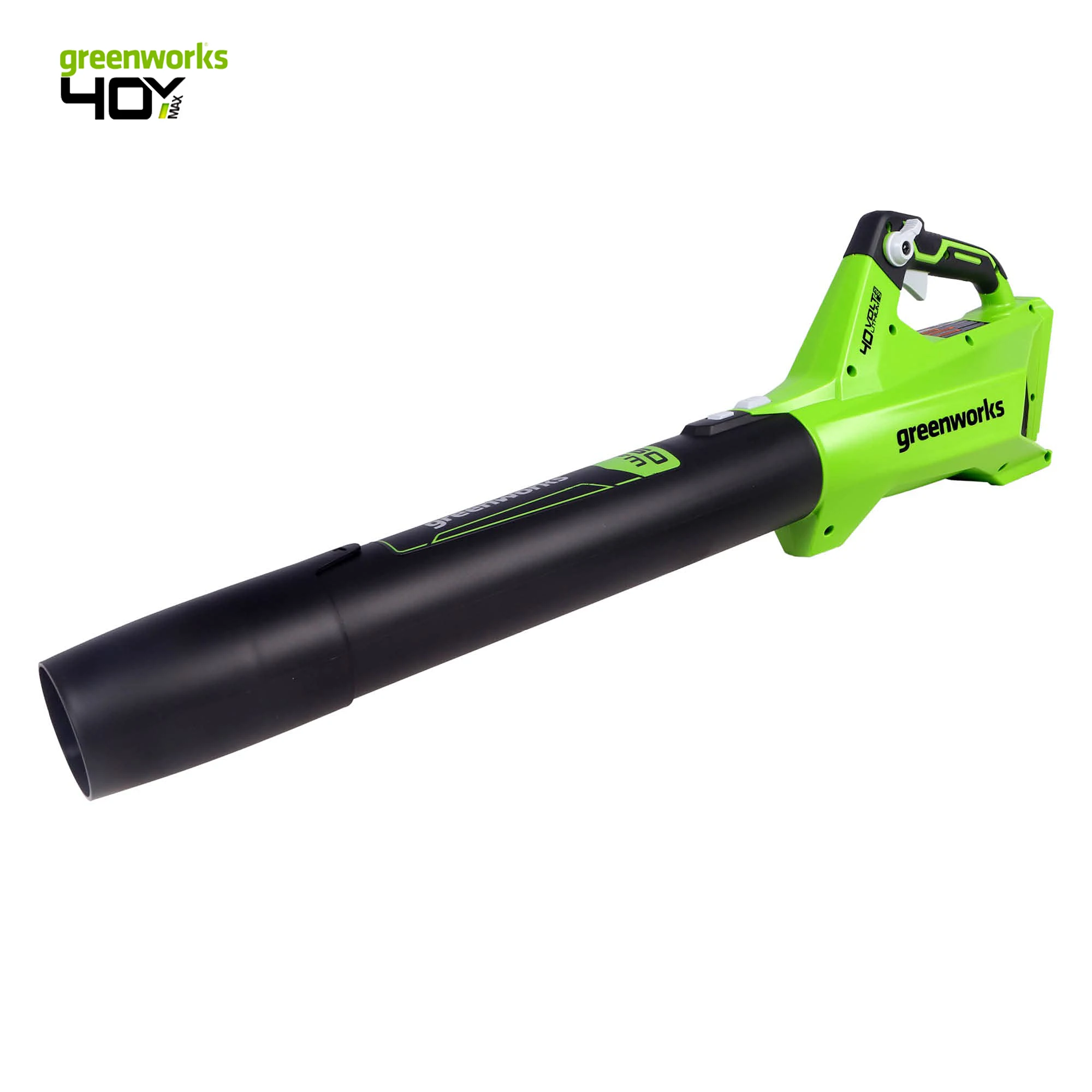 Фото Greenworks BL40B411 Вентилятор, зеленый, аккумулятор емкостью 4 Ач и зарядное устройство №1