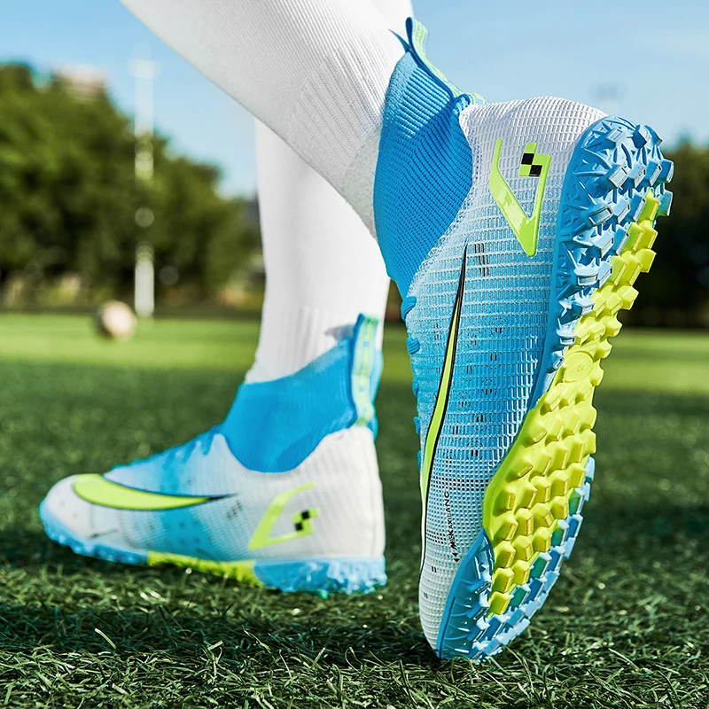 Soccer Sneakers Assassin TF/FG Football Boots High Top Men Women Sport Shoes Professional Futsal Shoes Top Quality Kids Sneakers