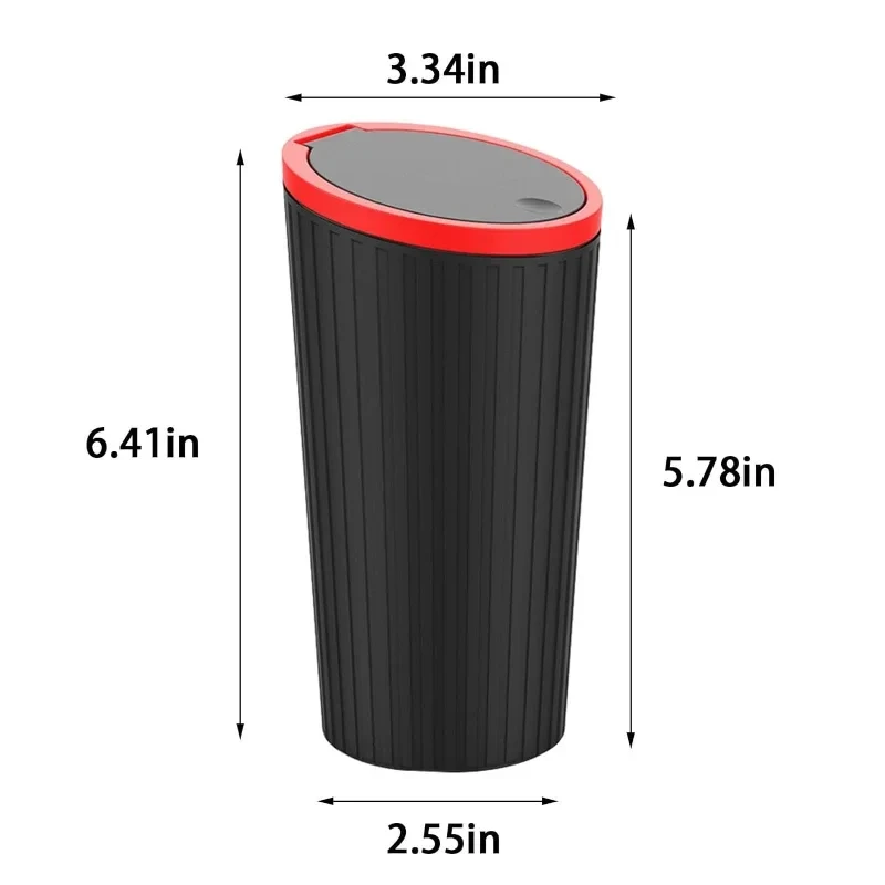 Автомобильный Мусорный Бак Круглый Настенный С Герметичным Переключателем