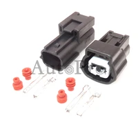 1 set 2 hole 6189 1097 car water temperature sensor electric wiring socket auto sealed connector for hyundai