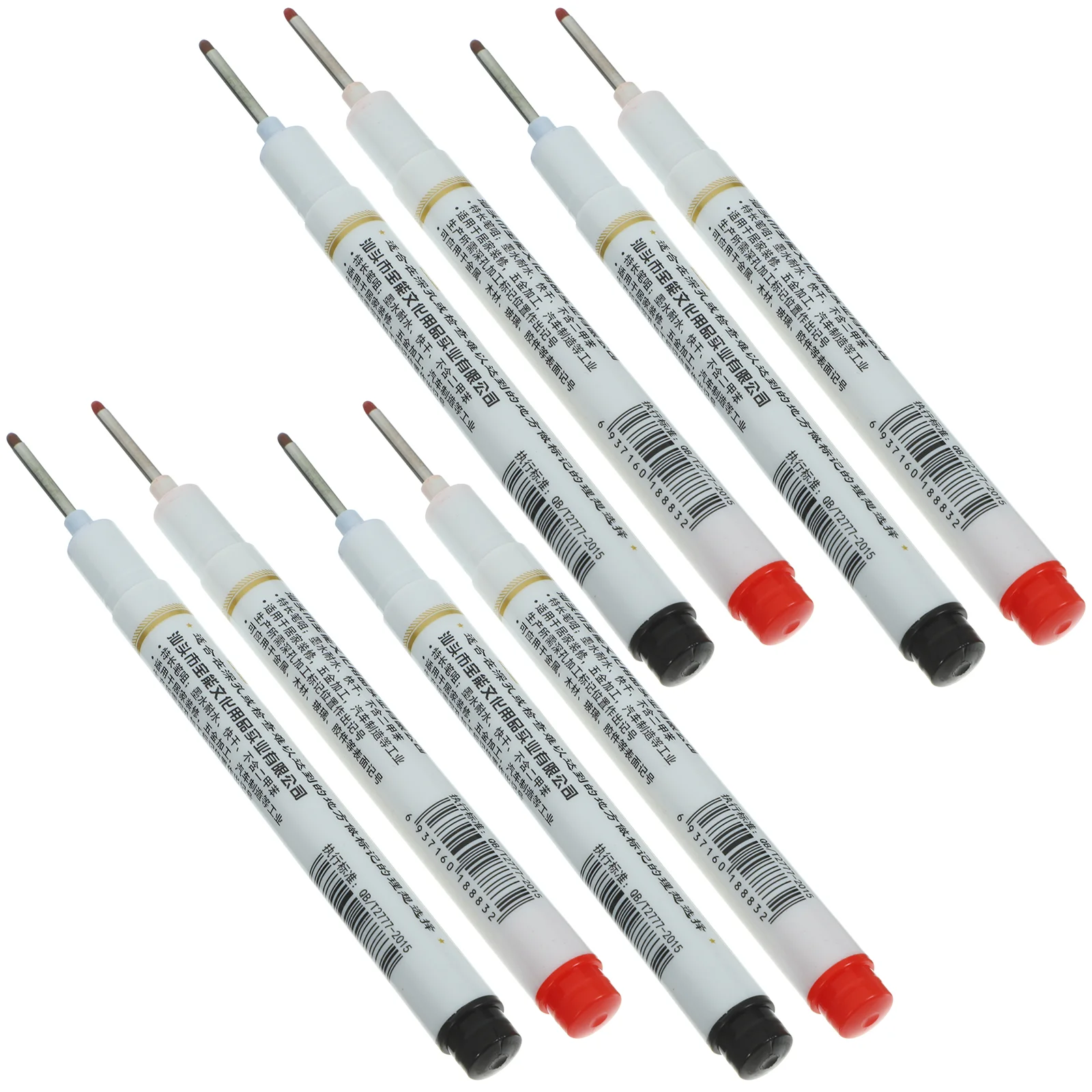 Ручка из 8 шт. красный маркер деревянный длинная головка глубокое отверстие