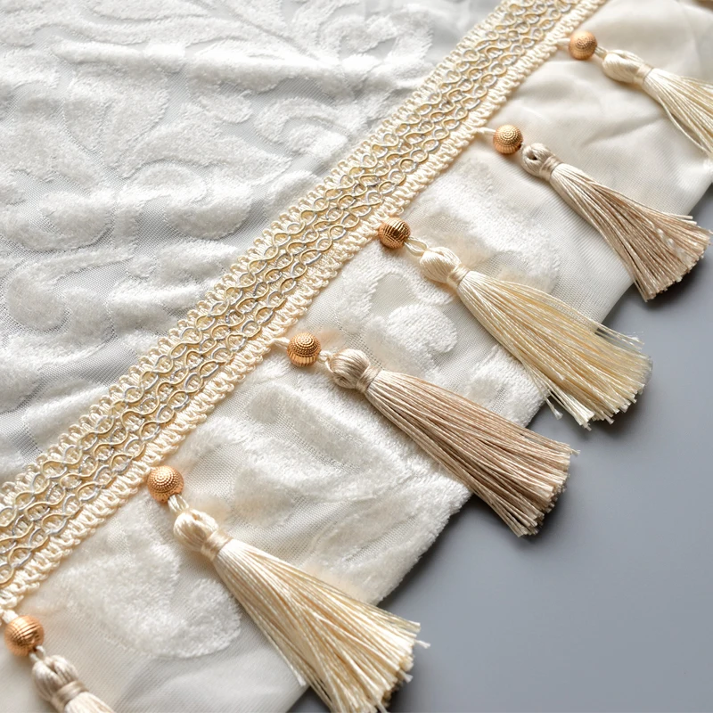 Декоративная занавеска из тонкой ткани драпировка с кисточками для детской