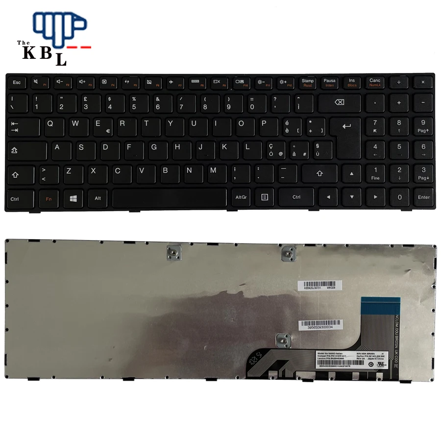 Оригинальная новая клавиатура для ноутбука Lenovo 100-15 100-15IBY 100-15IB с черным боковым