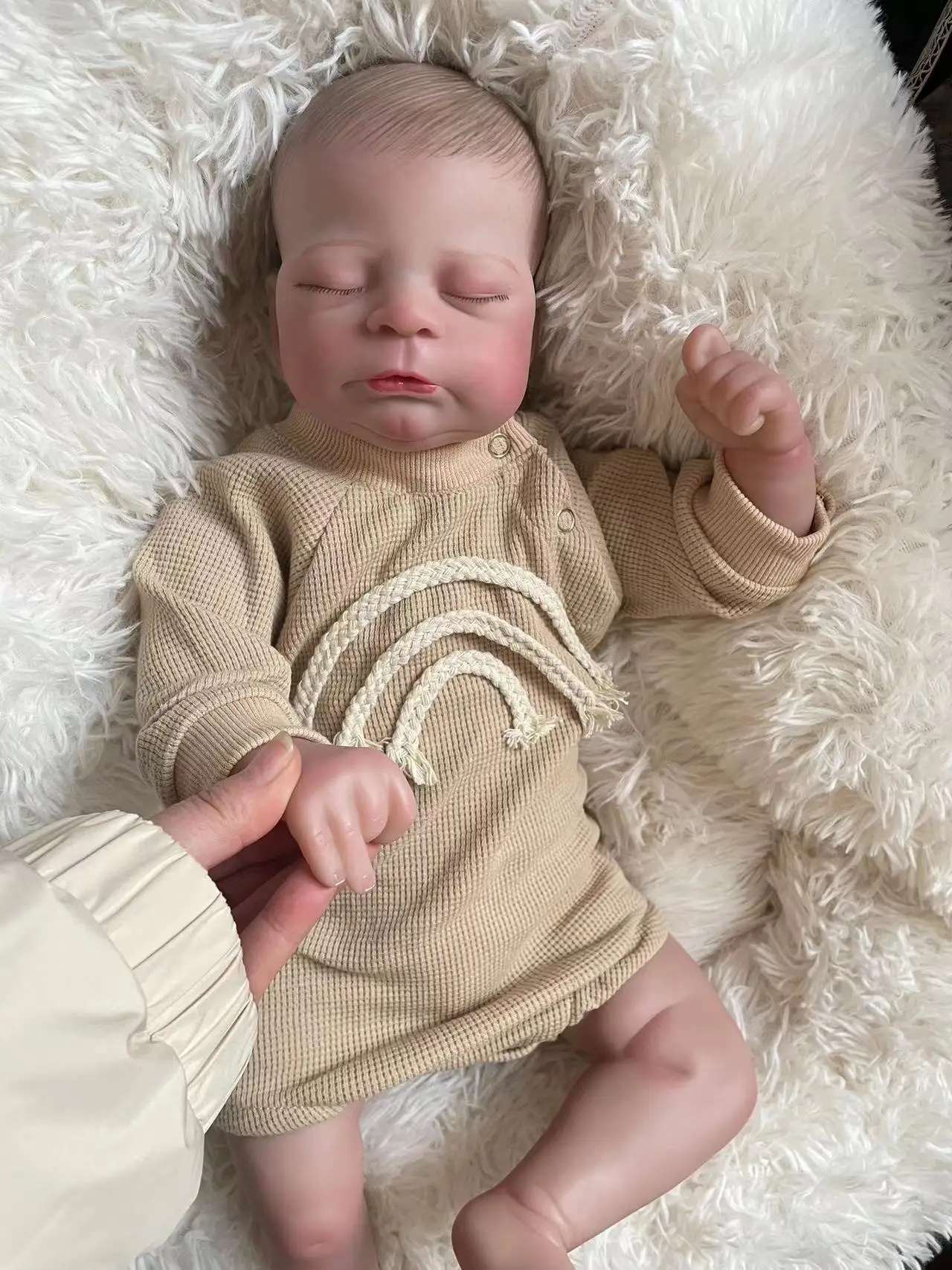 50 см Тимоти Спящий Reborn Baby Genesis ручная роспись куклы 3D кожа с видимыми венами