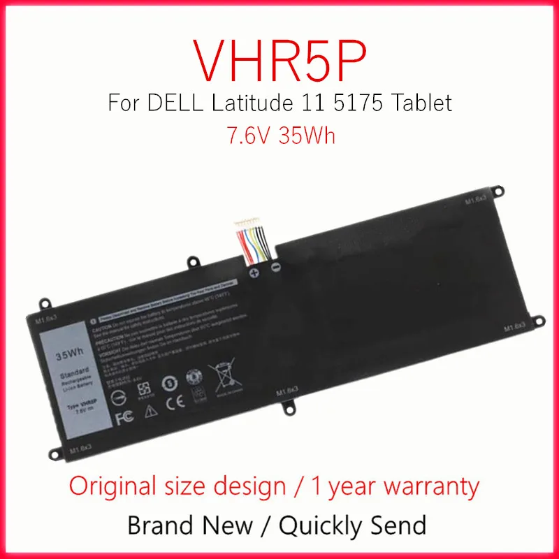 Аккумулятор для ноутбука 7 6 В 35 Втч планшета DELL Latitude 11 5175 VHR5P XRHWG 0XRHWG RHF3V