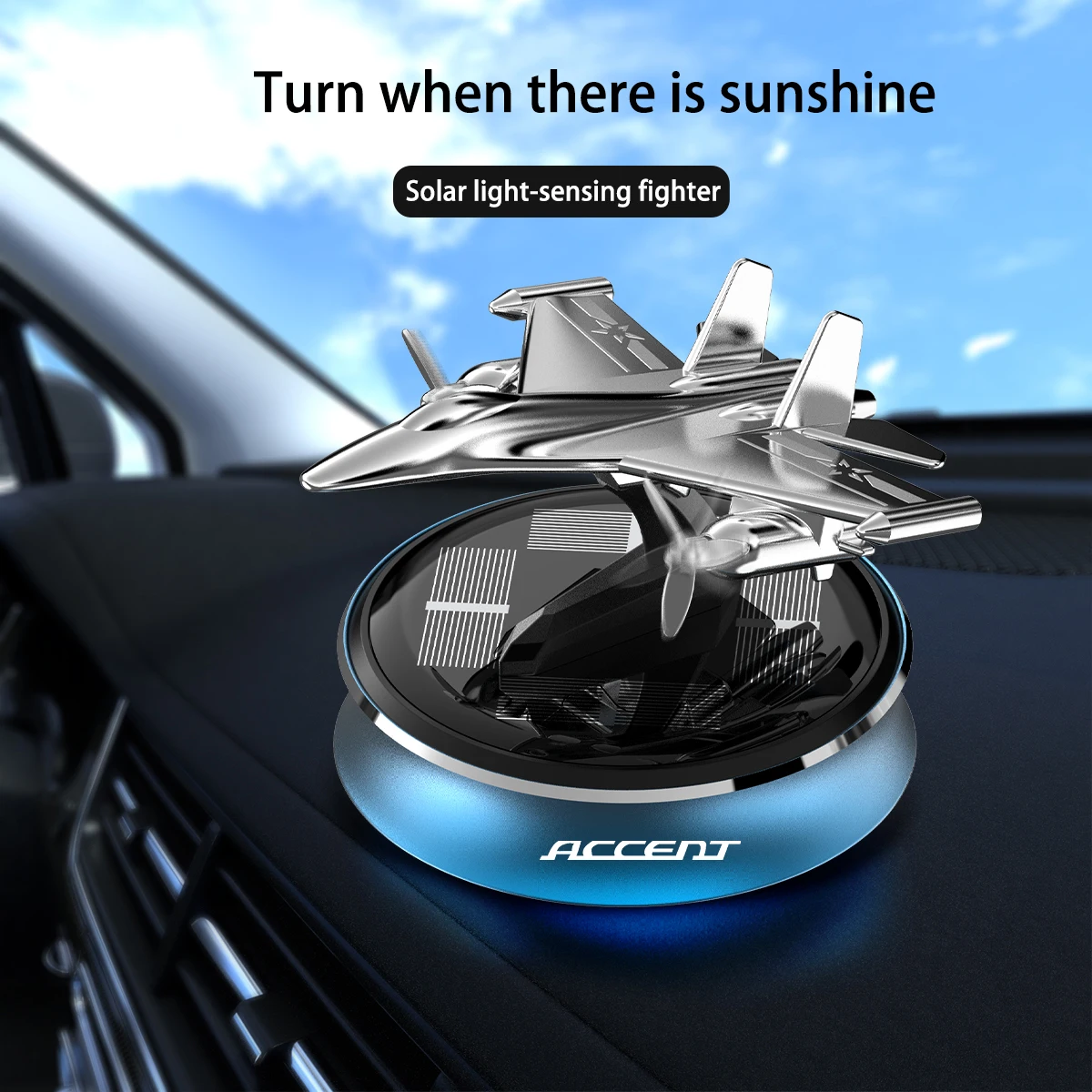 Освежитель воздуха для автомобиля Hyundai SONATA Tucson MISTRA модель самолета на солнечной