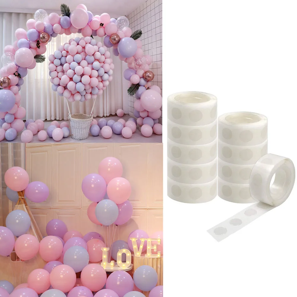 

1Roll Double-Sided Adhesive Dots Balloon Adhesive Tape Transparent Removable Glue For DIY Craft Wedding Birthday Party Decor