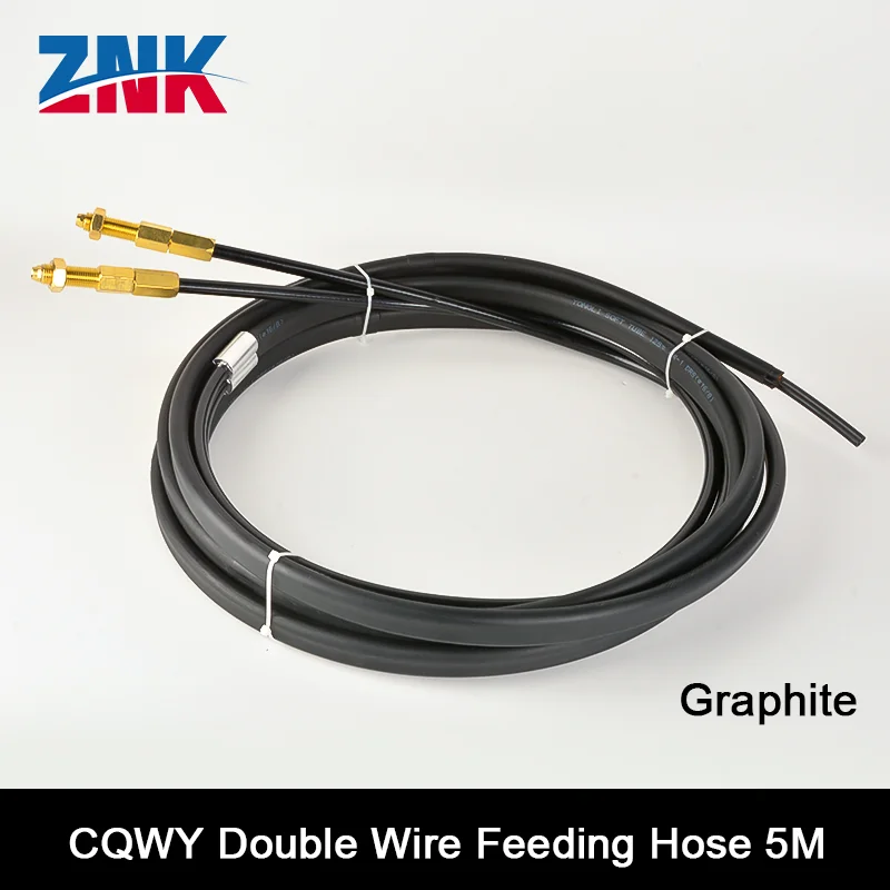 ZNK CQWY Qilin HR Ручная лазерная сварочная трубка для подачи алюминиевой графеновой проволоки с пружиной 2,0 мм из алюминиевой проволоки