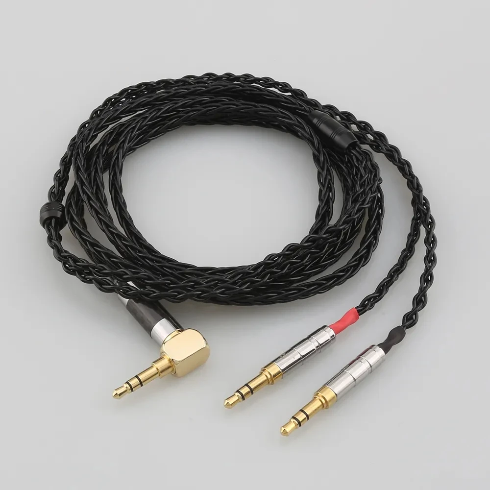 

Угловой разъем 8-жильный кабель для наушников для Denon AH-D600 D7100 Hifiman Sundara Ananda HE1000se HE6se he400i he400se Arya