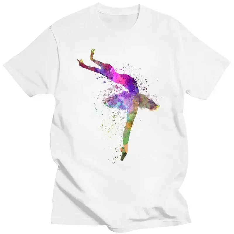 Футболка мужская для танцев балерины модная рубашка с художественным принтом