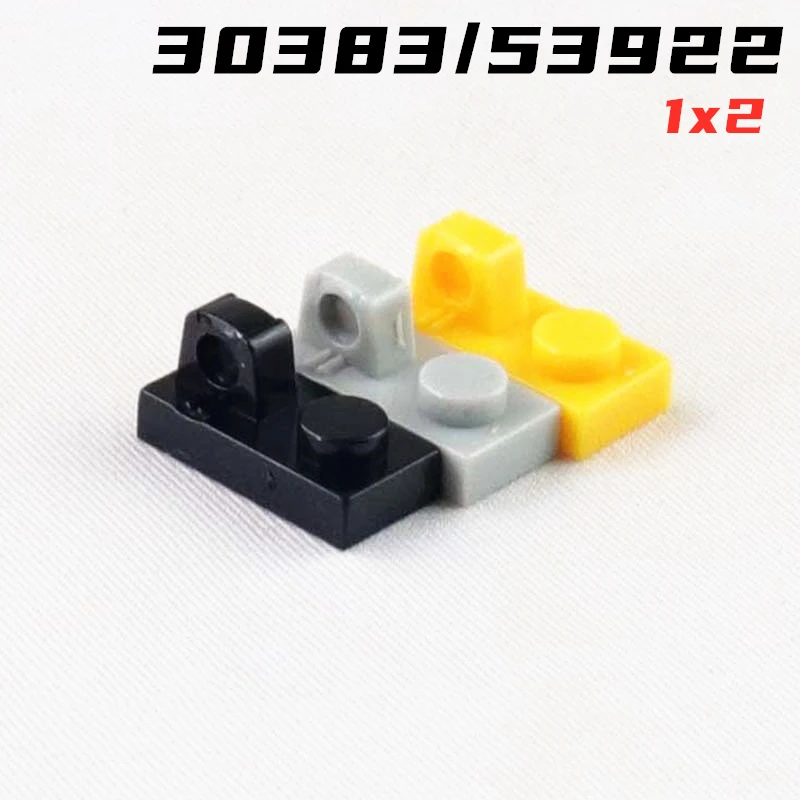 Радужная свинка MOC частицы 30383 53922 шарнирная пластина 1x2 Блокировка строительные