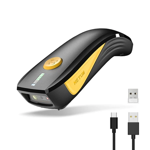 Индивидуальный 2D-сканер штрих-кода Lenovo C750 Bluetooth, небольшой портативный QR-считыватель штрих-кодов 3-в-1, сканирующий задний зажим для склада