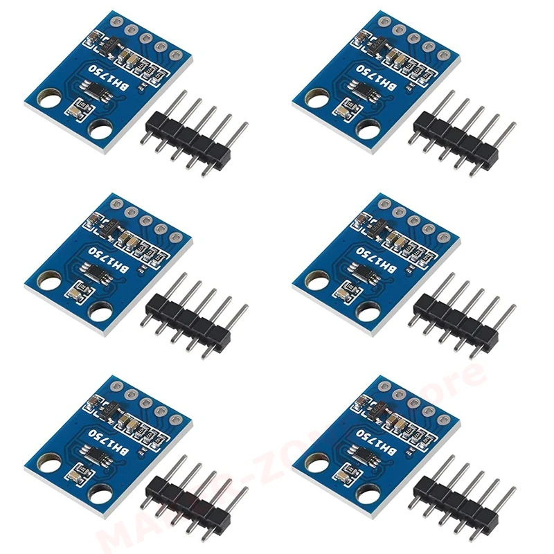 

6pcs GY-302 BH1750 BH1750FVI Light Intensity Illumination Module for arduino