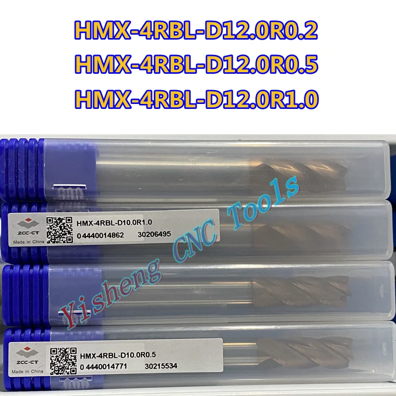 

Original ZCC CT HMX-4RBL-D12.0R0.2 HMX-4RBL-D12.0R0.5 HMX-4RBL-D12.0R1.0 CNC carbide end mill