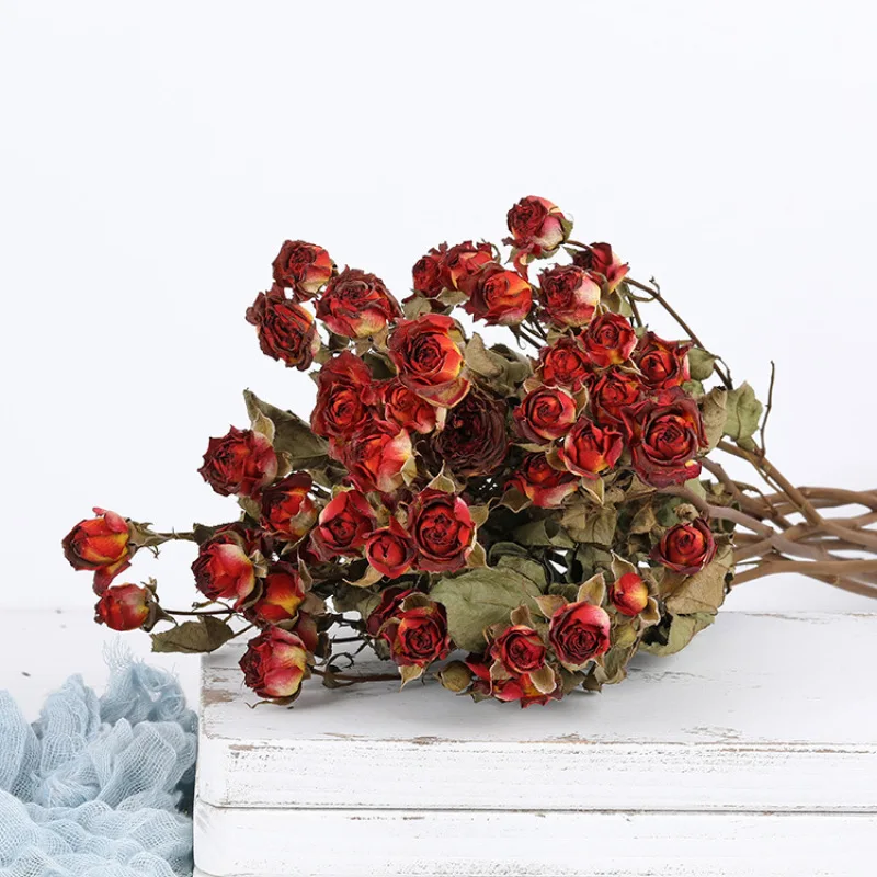 

Rose Eternelle Flower Natural Dried Flower Rose Bouquet DIY Home Wedding Party Decor Festival Ceremony Flores Preservadas